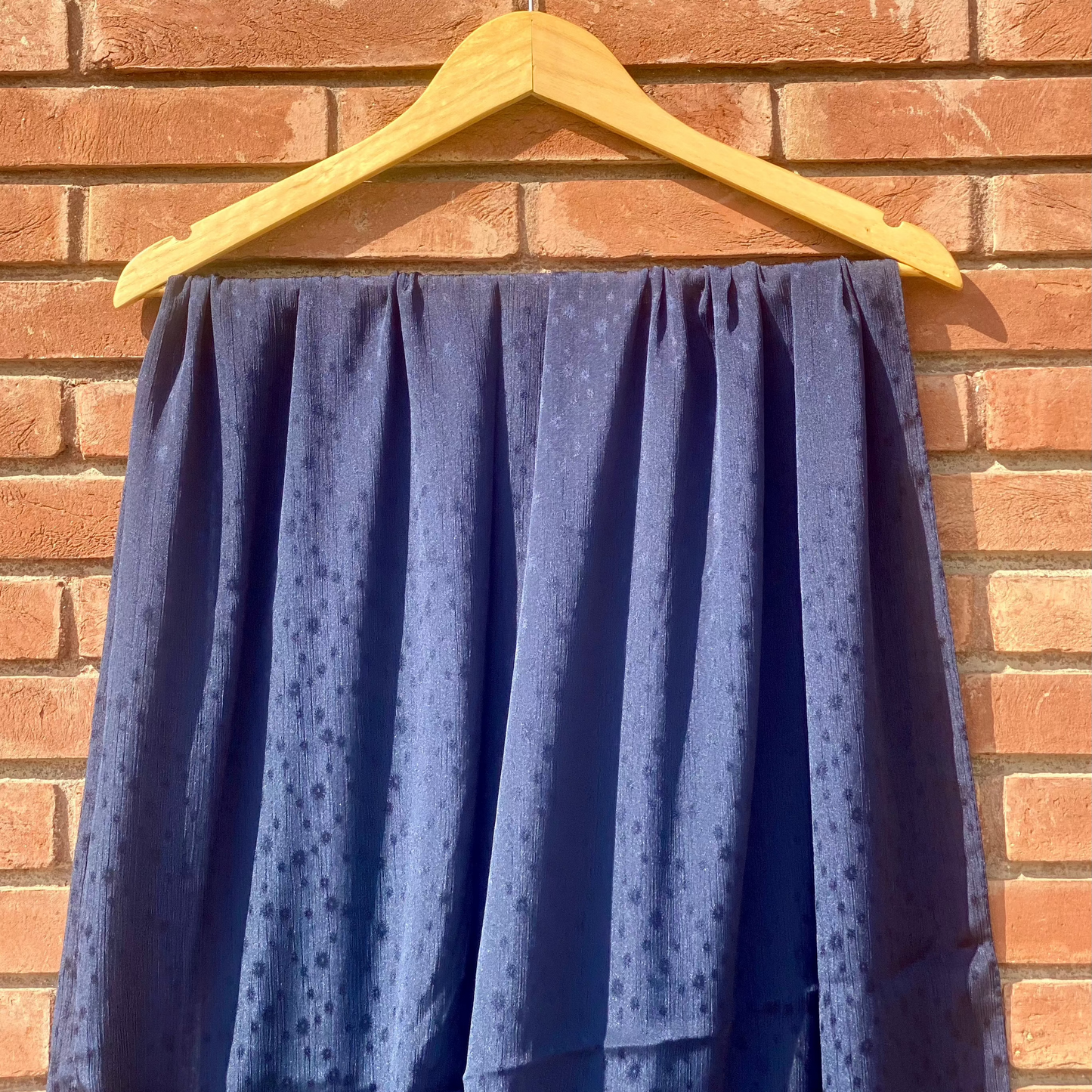 Royal Blue Printed Silk PS-25-05