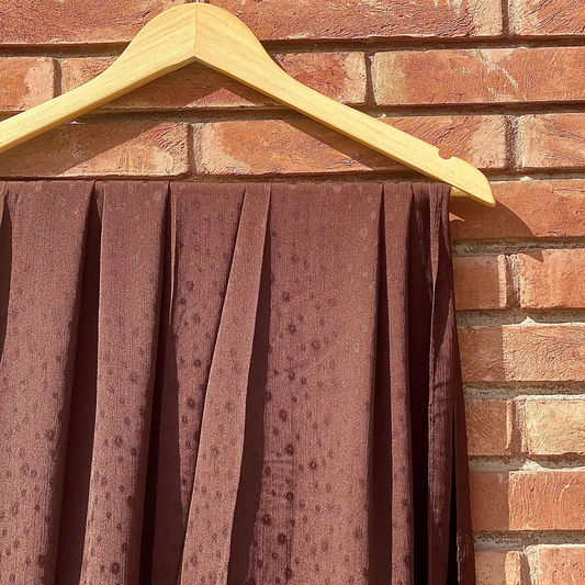 Tuscan Brown Printed Silk PS-25-04
