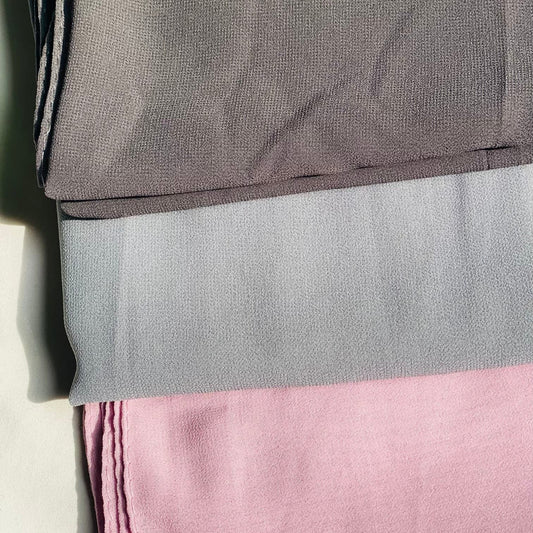 Bundle of 3-Plain Georgette