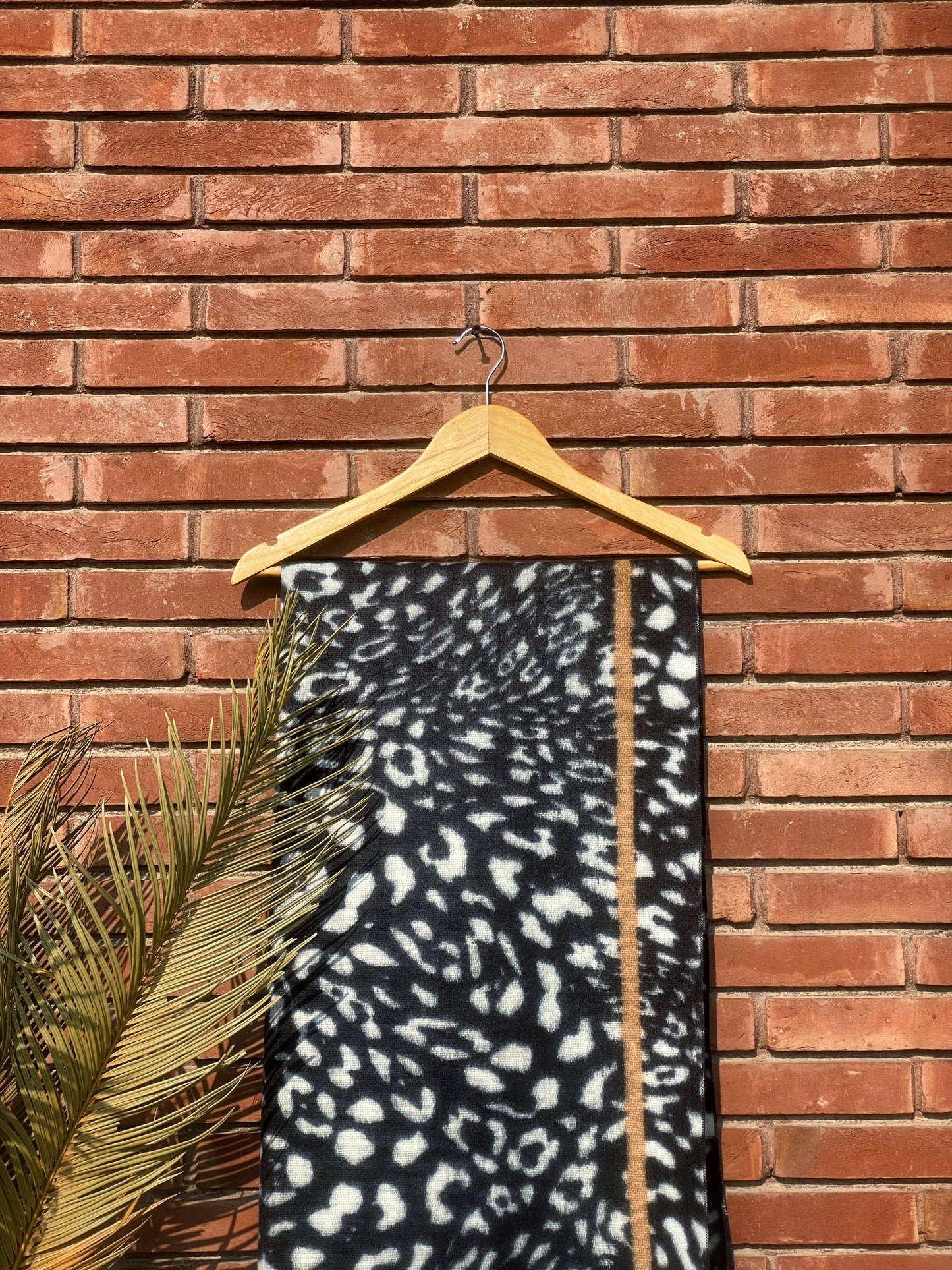 Turkish Wool Cheetah Print Shawl WS-25-001
