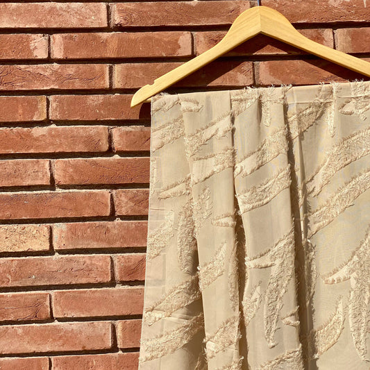 Light Beige Feathered Georgette FG-25-05